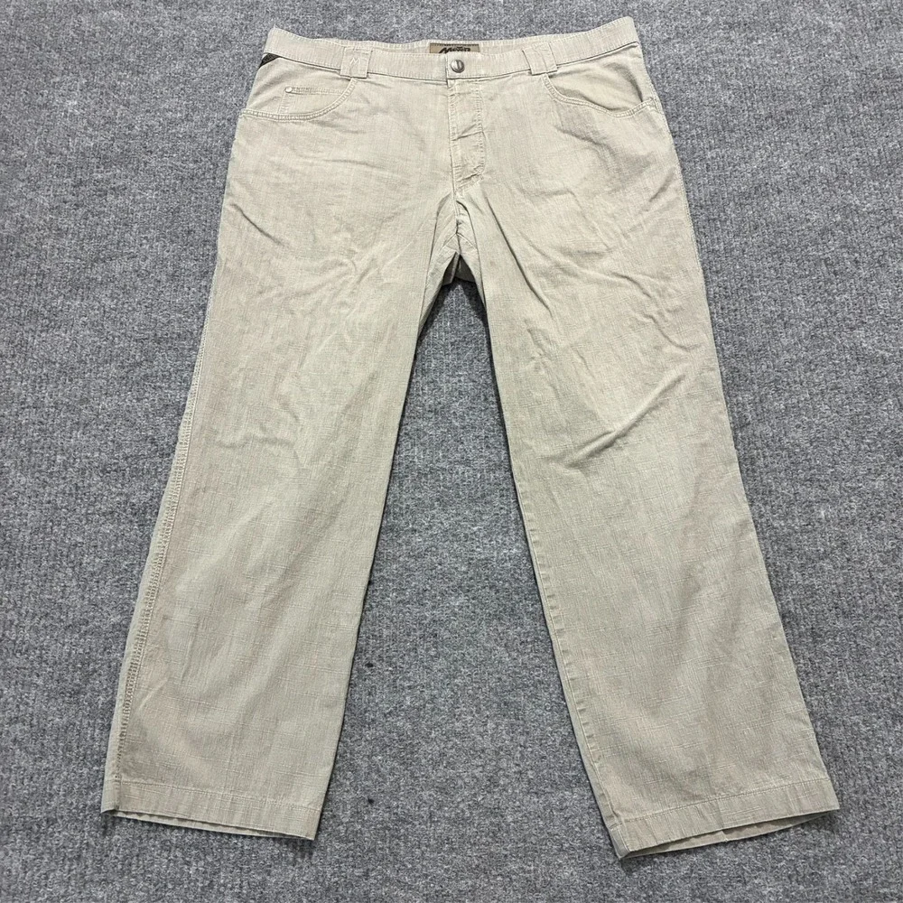 Meyer Mens Chino‎ Pants Size 27 Beige Stretch Flat Front Mid Rise Trouser